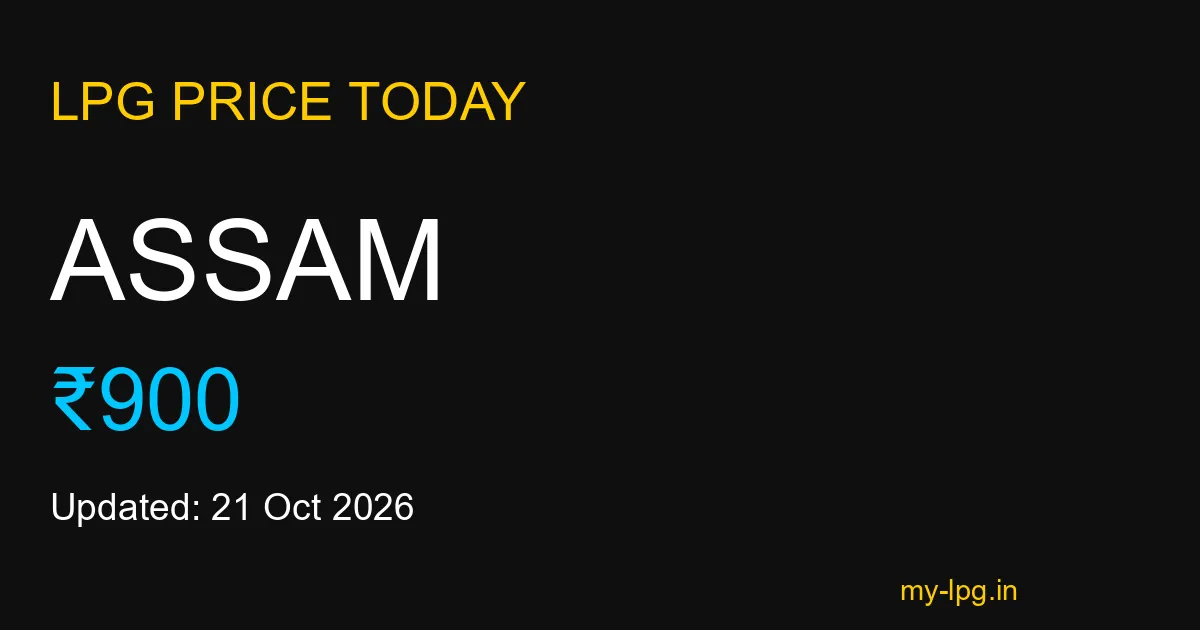 Assam LPG Gas Price Today October 2026