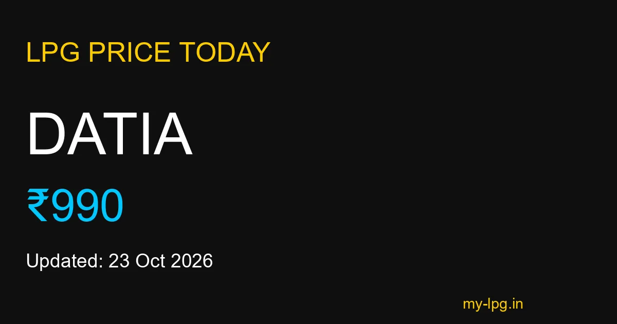 Datia LPG Gas Price Today October 2026