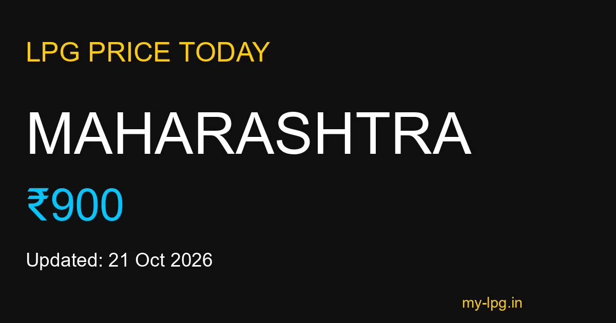 Maharashtra LPG Gas Price Today October 2026