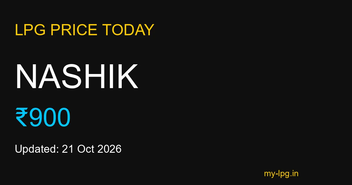Nashik LPG Gas Price Today October 2026