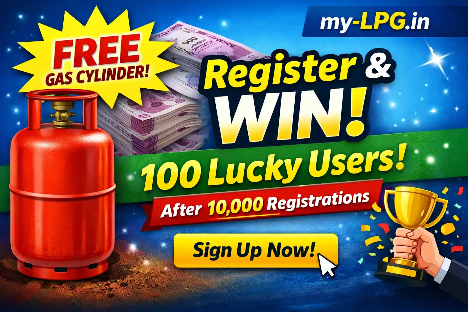 LPG Cylinder Giveaway